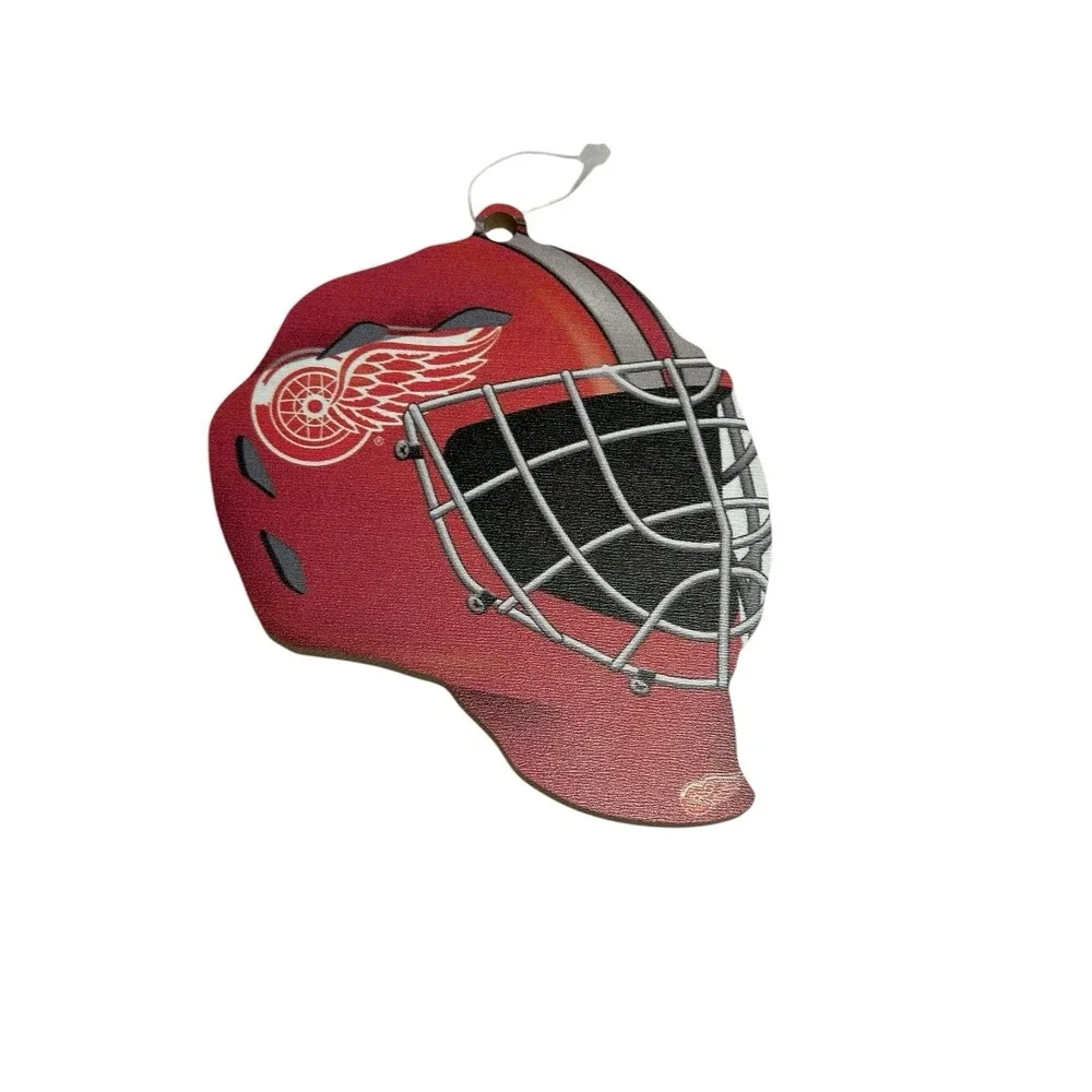 NHL detroit red wings hockey hanging‎ ornament helmet decor 4X4 inches